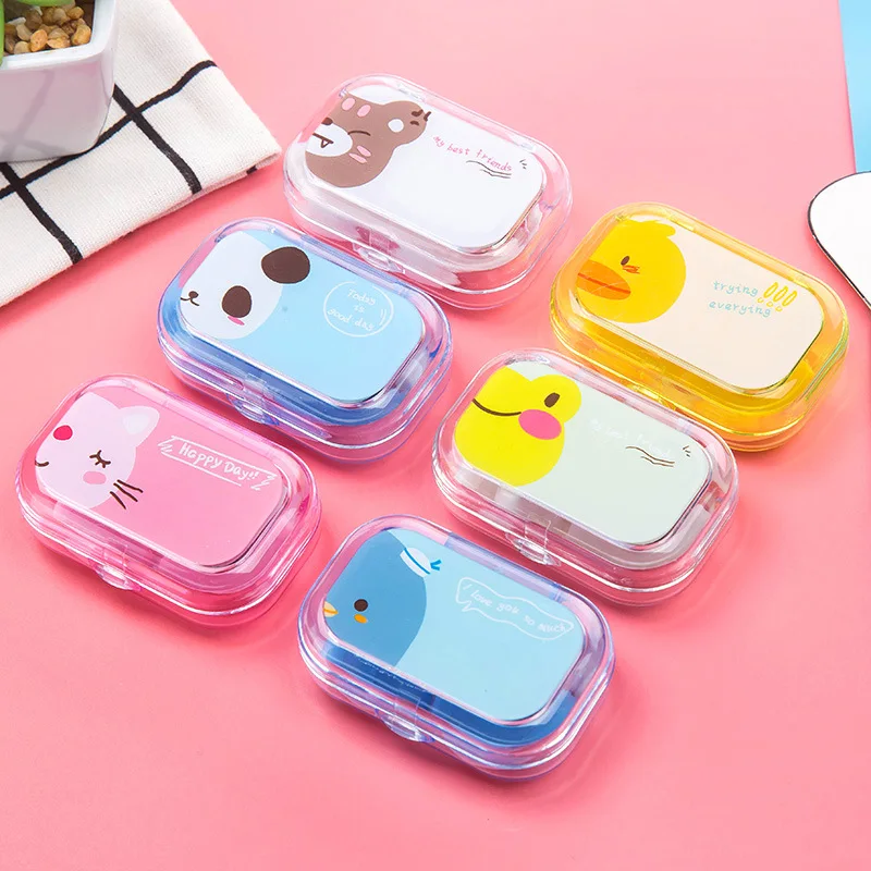 Cartoon Travel Portable Contact Lens Case with Mirror Cute Candy Color Contact Len Cases Contacts Lens Care Case Glasses Cases
Cartoon Travel Portable Contact Lens Case with Mirror Cute Candy Color Contact Len Cases Contacts Lens Care Case Glasses Cases