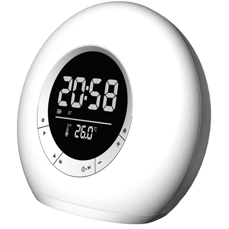 Night Light Bluetooth Speaker Bluetooth 5.0 Speaker Clock Alarm Clock LED Audio RGB Atmosphere Light Fm Mini Speaker
Night Light Bluetooth Speaker Bluetooth 5.0 Speaker Clock Alarm Clock LED Audio RGB Atmosphere Light Fm Mini Speaker