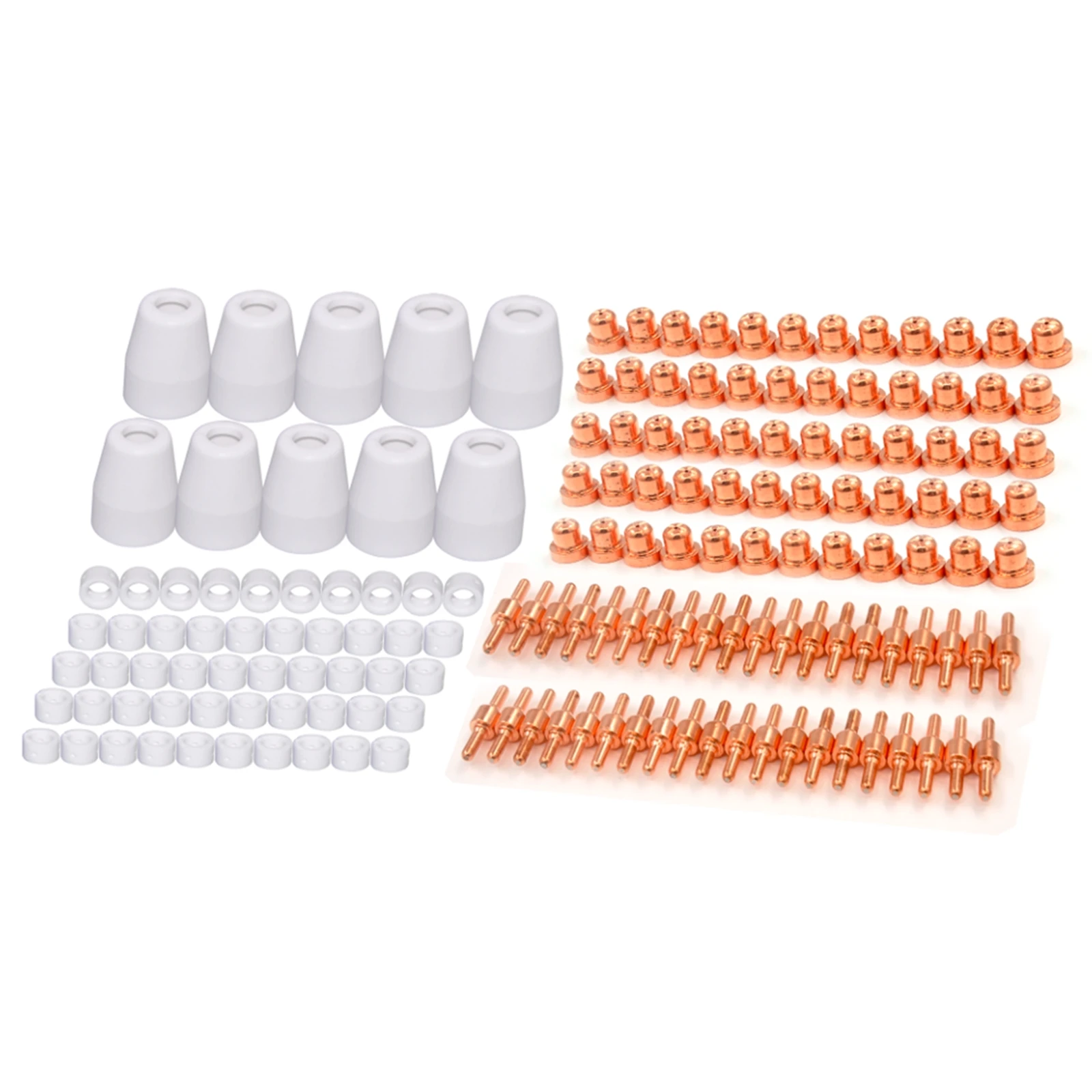 150pcs PT-31 Air Plasma Cutting Nozzle Electrode Consumables Fit CUT-40 CUT-50D CT-312 Plasma Tips Nozzle 18866 Welding Tool
150pcs PT-31 Air Plasma Cutting Nozzle Electrode Consumables Fit CUT-40 CUT-50D CT-312 Plasma Tips Nozzle 18866 Welding Tool