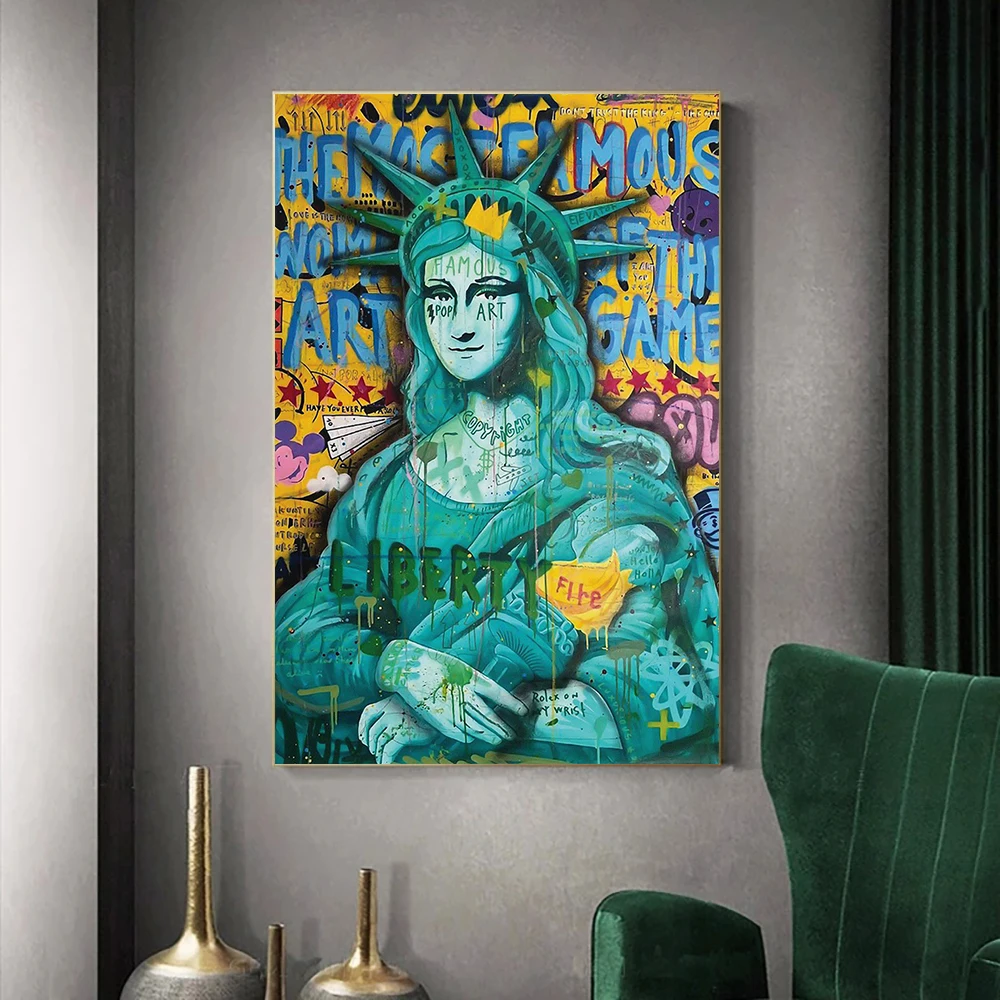 Abstract Statue Of Victory Street Canvas Poster Print Graffiti Mona Lisa Pop Painting Banksy Wall Art Picture Room Home Decor
Abstract Statue Of Victory Street Canvas Poster Print Graffiti Mona Lisa Pop Painting Banksy Wall Art Picture Room Home Decor