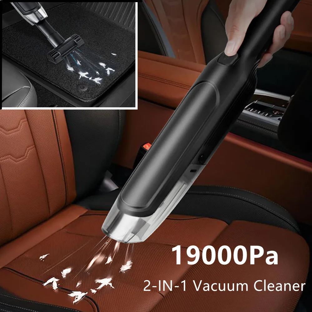 19000Pa Car Vacuum Cleaner 120W Handheld Vacuum Power Cyclone Suction Rechargeable Wireless Air Dust Wet/Dry Auto Car Home Pet
19000Pa Car Vacuum Cleaner 120W Handheld Vacuum Power Cyclone Suction Rechargeable Wireless Air Dust Wet/Dry Auto Car Home Pet