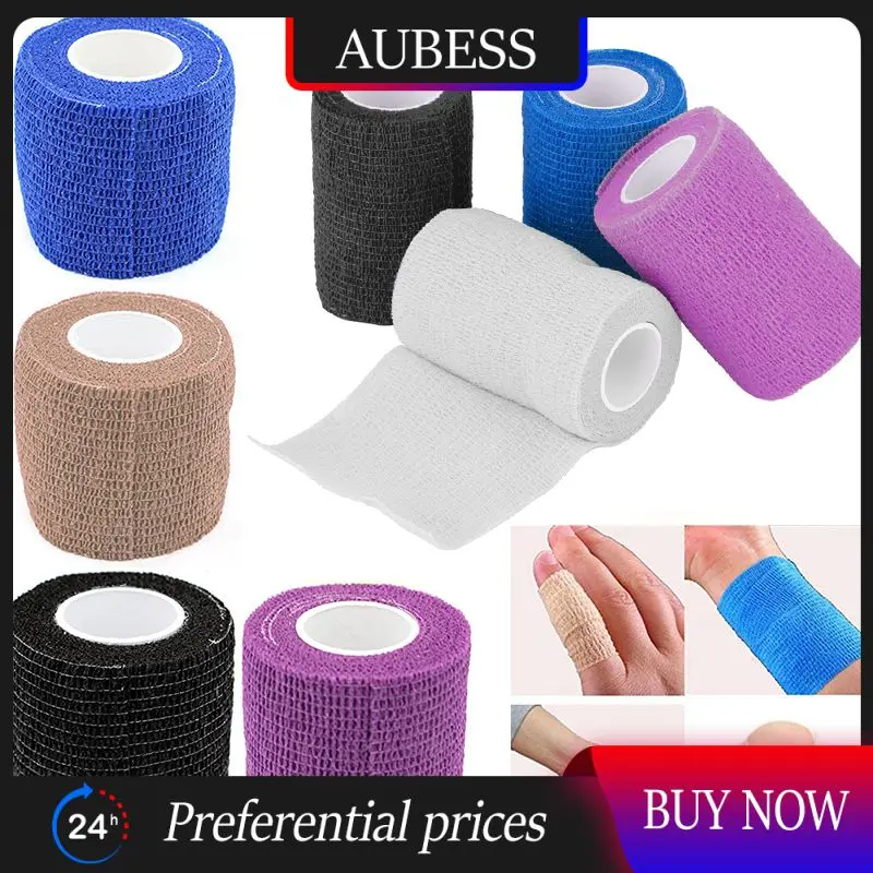 

Elastic Bandages Self-adhesive 1roll Bandage Breathable Elastoplast First Aid Bandages Outdoor Sports Camping Wrap Tape