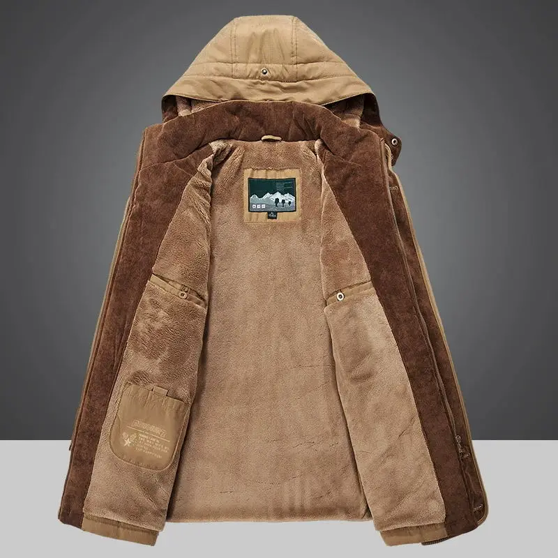 Winter Men Hooded Parkas Fur linnerThicken Jacket Male Casual Overcoat Hat Detachable Coats Man Masculina Plus Size 4XL
Winter Men Hooded Parkas Fur linnerThicken Jacket Male Casual Overcoat Hat Detachable Coats Man Masculina Plus Size 4XL