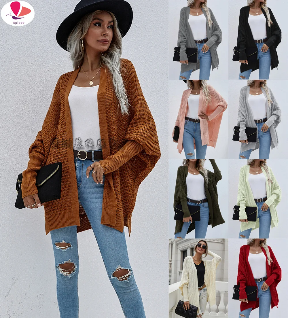 Oversized Sweater Cardigan Female Clothes Patchwork Batwing Sleeve Long Outerwear Women Winter Big Size Jacket Coat
Oversized Sweater Cardigan Female Clothes Patchwork Batwing Sleeve Long Outerwear Women Winter Big Size Jacket Coat