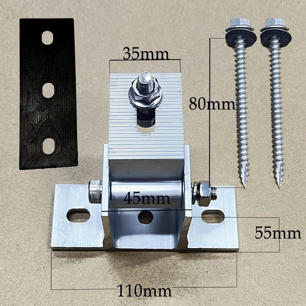 Solar Panel Foot Mount Adjustable Aluminum Alloy Flexible For Roof Mount Kit Photovoltaic Bracket Rubber Pads 1/2/4PCS
Solar Panel Foot Mount Adjustable Aluminum Alloy Flexible For Roof Mount Kit Photovoltaic Bracket Rubber Pads 1/2/4PCS