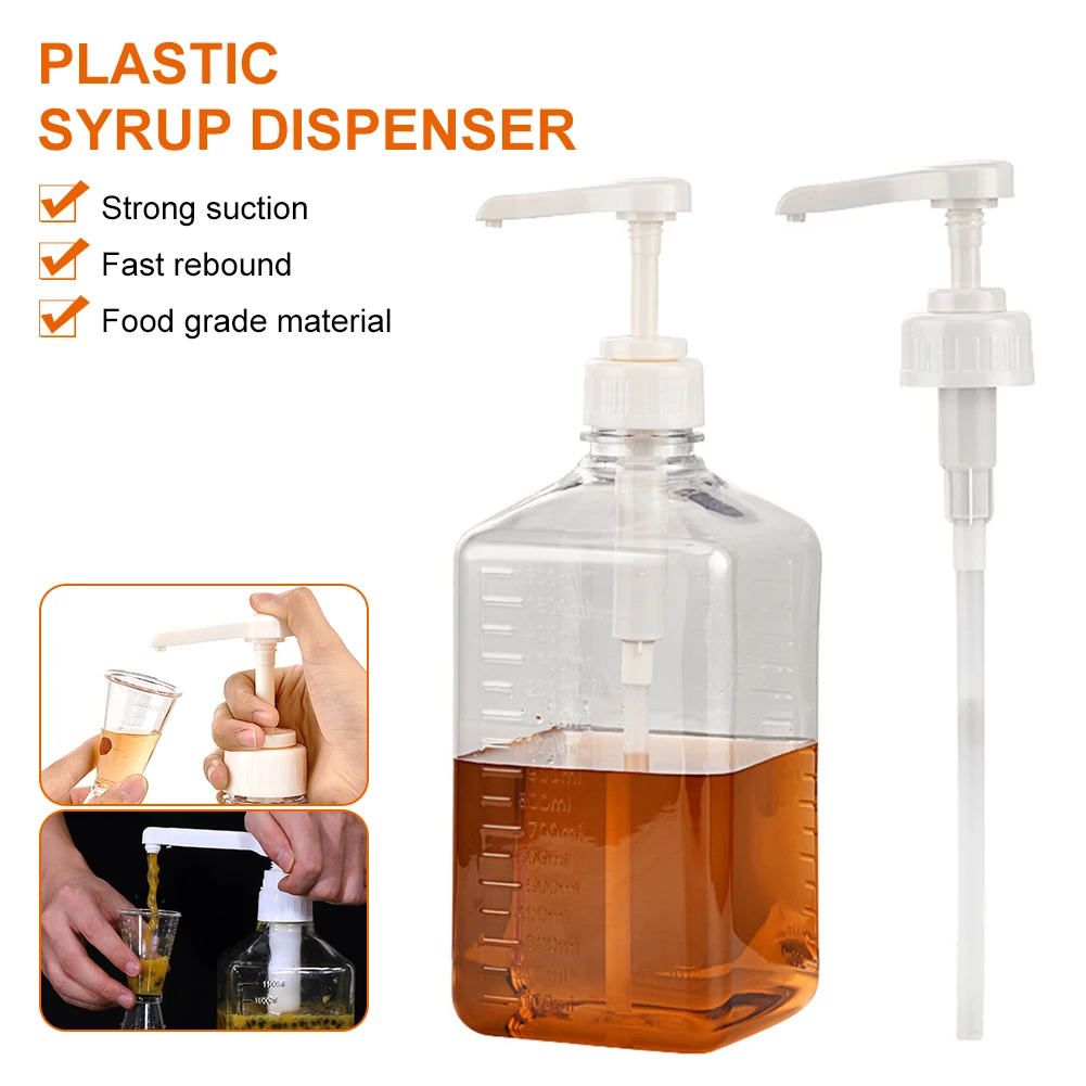 1600ML Transparent Liquid Dispenser Bottle Syrup Container with Scale Large Capacity Coffee Syrup Pump Bottle for Kitchen Bar
1600ML Transparent Liquid Dispenser Bottle Syrup Container with Scale Large Capacity Coffee Syrup Pump Bottle for Kitchen Bar