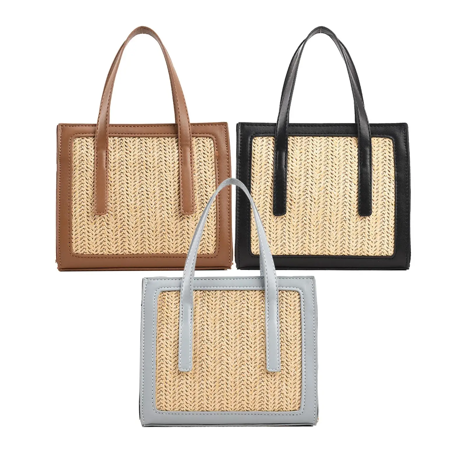 Woven Straw Shoulder Bag Fashion with Shoulder Strap Tote Patchwork Purse Basket for Women Beach Everyday Travel
Woven Straw Shoulder Bag Fashion with Shoulder Strap Tote Patchwork Purse Basket for Women Beach Everyday Travel