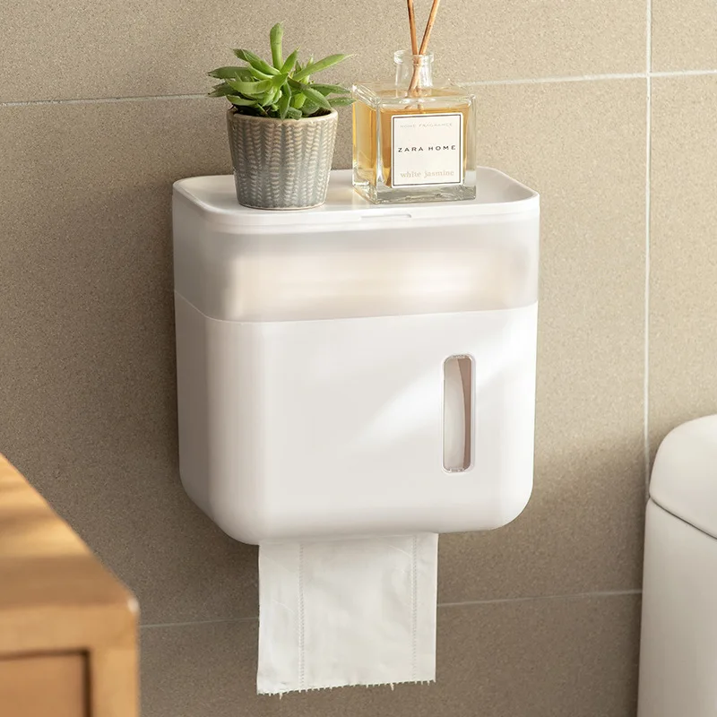Portable Toilet Paper Holder Tissue Organize Storage Box Bathroom Shelf Wall Hanging Punch-Free Waterproof Paper Extraction Roll
Portable Toilet Paper Holder Tissue Organize Storage Box Bathroom Shelf Wall Hanging Punch-Free Waterproof Paper Extraction Roll