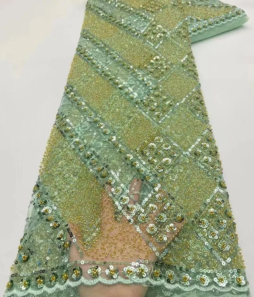 Sequence Lace Fabric With Beads 2022 High Quality African Embroidery Nigerian Sequins Net Lace Fabric 5 Yards For Women Sewing
Sequence Lace Fabric With Beads 2022 High Quality African Embroidery Nigerian Sequins Net Lace Fabric 5 Yards For Women Sewing