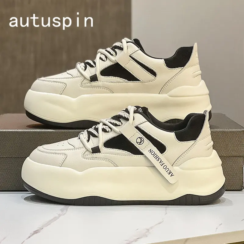 Autuspin 5cm Chunky Skateboard Shoes 2023 Summer Autumn Women Round Toe Genuine Leather Vulcanized Sneakers Woman Street Style
Autuspin 5cm Chunky Skateboard Shoes 2023 Summer Autumn Women Round Toe Genuine Leather Vulcanized Sneakers Woman Street Style