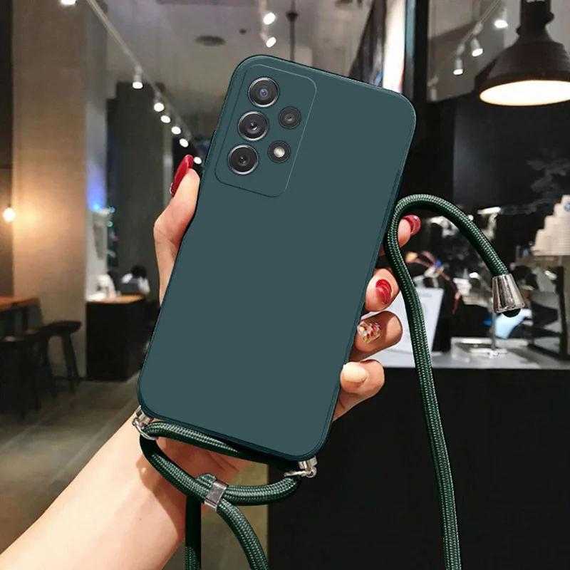 Liquid Silicone Necklace Strap Phone Case For Samsung S23 S22 S21 Ultra Plus S20 FE A73 A53 5G A72 A52 A32 A21S A51 A71 4G Cover
Liquid Silicone Necklace Strap Phone Case For Samsung S23 S22 S21 Ultra Plus S20 FE A73 A53 5G A72 A52 A32 A21S A51 A71 4G Cover