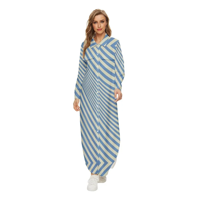 Spring Summer Women'S Shirt Long Dress Color Lapel Pattern Printing Fashion Collection Cross-Border Clothing Holiday
Spring Summer Women'S Shirt Long Dress Color Lapel Pattern Printing Fashion Collection Cross-Border Clothing Holiday