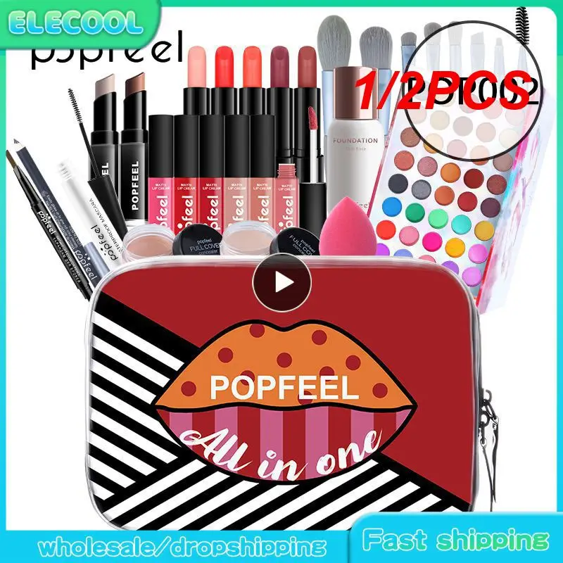 1/2PCS 8-Makeup Set Full Professional Makeup Kit Eyeshadow Blush Foundation Face Powder Makeup Case Korean Cosmetic
1/2PCS 8-Makeup Set Full Professional Makeup Kit Eyeshadow Blush Foundation Face Powder Makeup Case Korean Cosmetic
