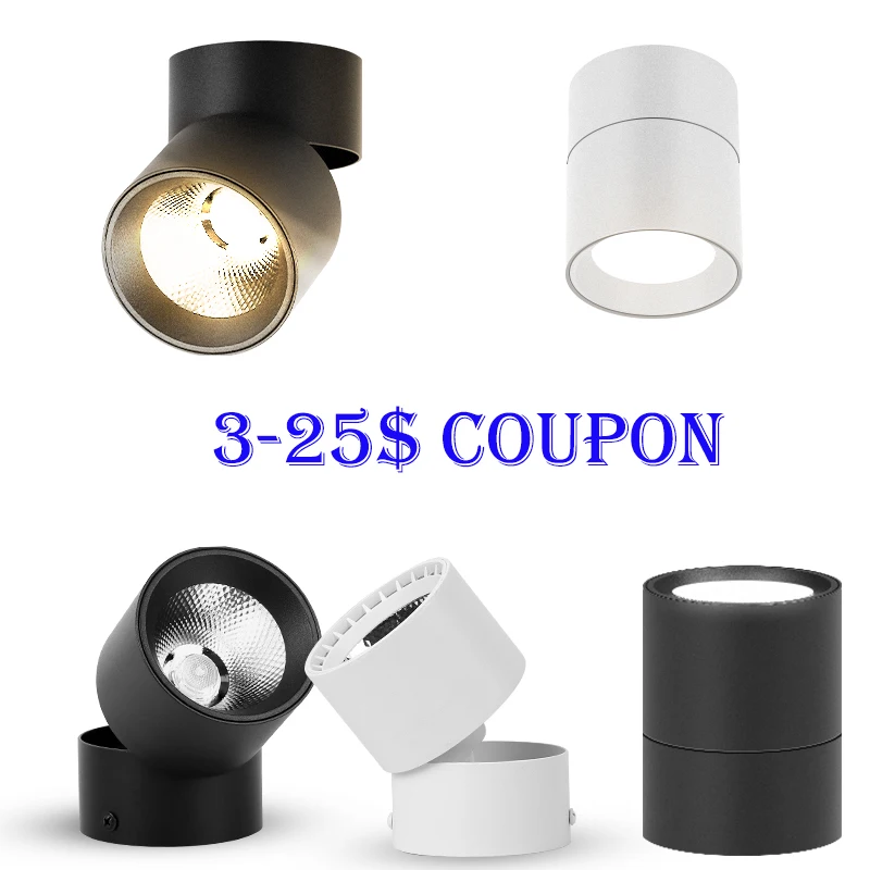 Foldable LED Downlight Spot Lamp 7W 10W 15W 220V Spot Light Surface Mounted Spotlights LED Lighting Fixture for Kitchen Bedhroom 
Foldable LED Downlight Spot Lamp 7W 10W 15W 220V Spot Light Surface Mounted Spotlights LED Lighting Fixture for Kitchen Bedhroom