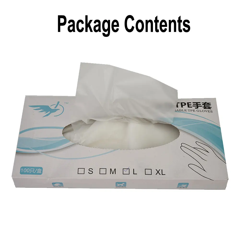 100 Pieces TPE Gloves Of Transparent Vinyl TPE Gloves Latex-free Gloves For Laboratory Work Dyeing Hair, Preparing Food
100 Pieces TPE Gloves Of Transparent Vinyl TPE Gloves Latex-free Gloves For Laboratory Work Dyeing Hair, Preparing Food