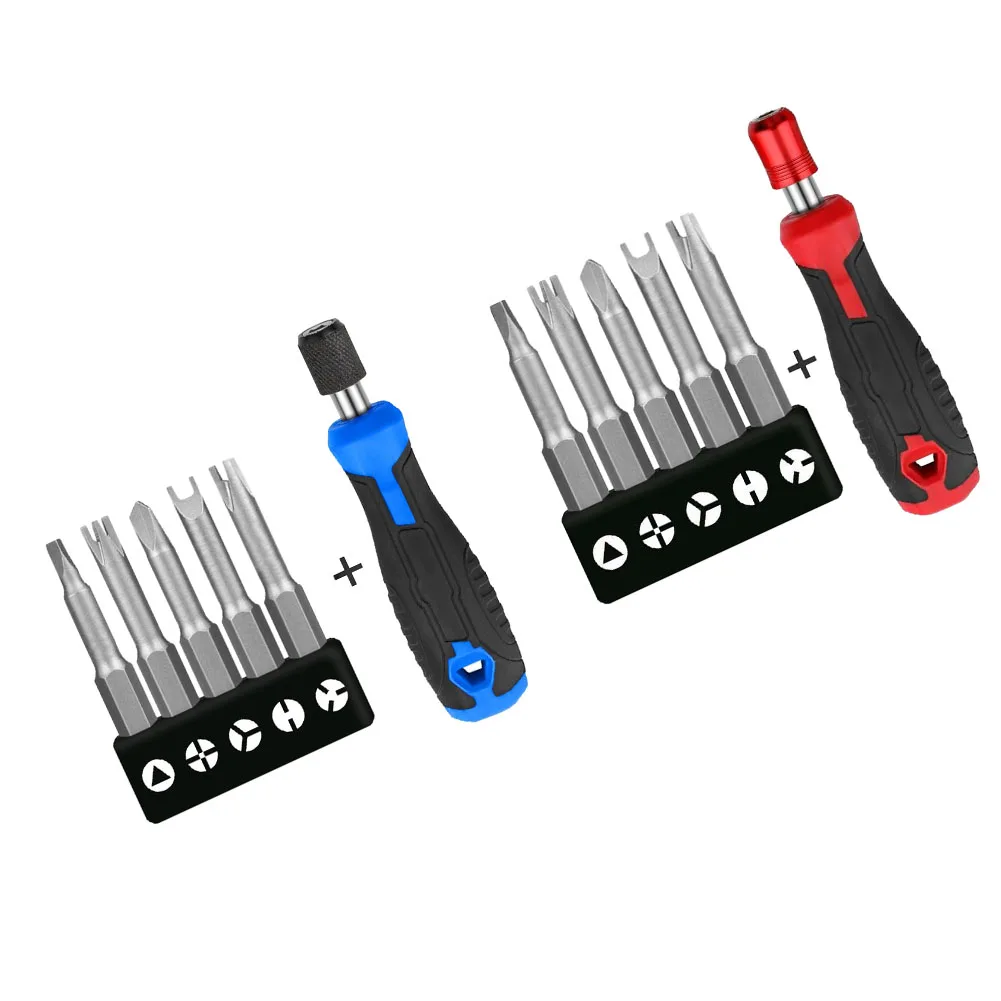 6pcs 6.35mm Hex Self-Locking Screwdriver Handle Bit Holder With Screwdriver Bit Set Triangle Y U Three Points Four Points
6pcs 6.35mm Hex Self-Locking Screwdriver Handle Bit Holder With Screwdriver Bit Set Triangle Y U Three Points Four Points