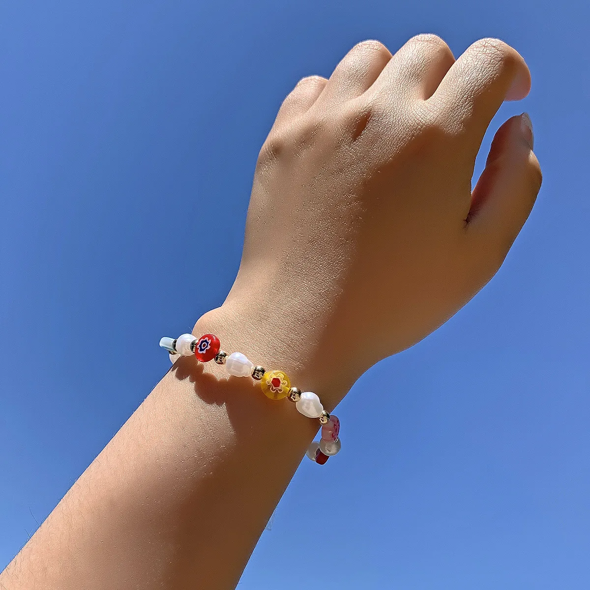 Coconal Fashion Women Colored Flower Glass Pearl Bracelet Jewelry Party Jewelry Gifts Bracelet
Coconal Fashion Women Colored Flower Glass Pearl Bracelet Jewelry Party Jewelry Gifts Bracelet