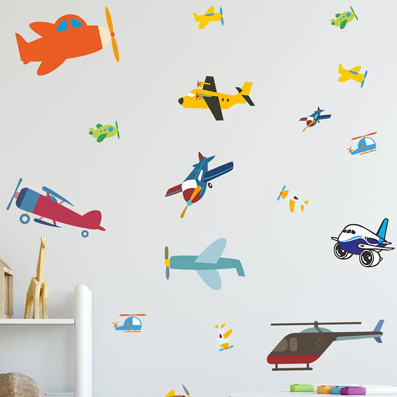 Cartoon multi-style aircraft children bedroom porch home wall background beautification wall stickers self-adhesive wall decals 
Cartoon multi-style aircraft children bedroom porch home wall background beautification wall stickers self-adhesive wall decals
