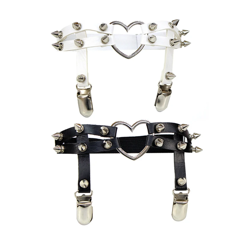 Goth Clothes Sexy Rock Pub Punk Garter Rivets Leg Ring Thigh Harness Heart Suspenders Women Girls Body Jewelry Garter Belt
Goth Clothes Sexy Rock Pub Punk Garter Rivets Leg Ring Thigh Harness Heart Suspenders Women Girls Body Jewelry Garter Belt
