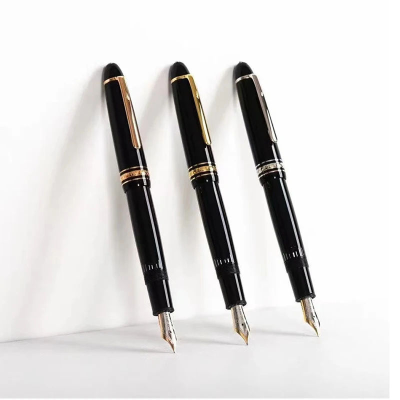 2022 new upgraded version 146 fountain pen classic black gold piston ink writing pen Korean stationery
2022 new upgraded version 146 fountain pen classic black gold piston ink writing pen Korean stationery