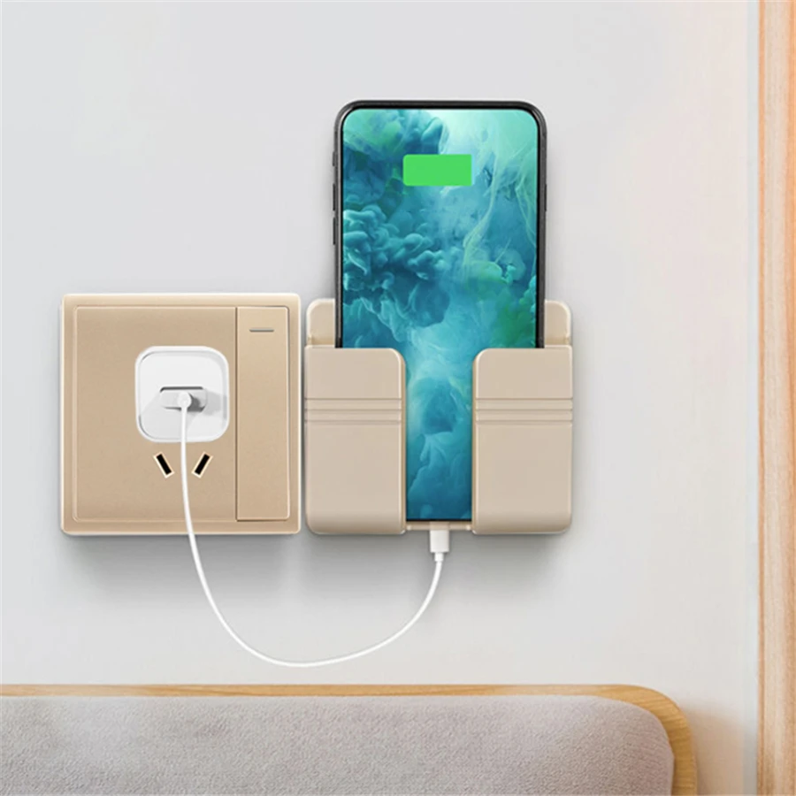 Mobile Phone Charging Hanging Holder Multifunction Wall Mounted Plug Bracket Remote Control Mounted Storage Box
Mobile Phone Charging Hanging Holder Multifunction Wall Mounted Plug Bracket Remote Control Mounted Storage Box