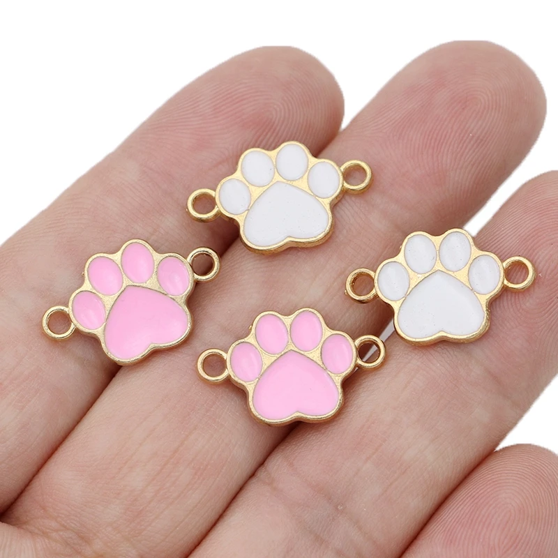 10 шт. позолоченные розовые эмалевые очаровательные соединители для ножек собаки для изготовления ювелирных изделий Браслет «сделай сам» а... 
10 шт. позолоченные розовые эмалевые очаровательные соединители для ножек собаки для изготовления ювелирных изделий Браслет «сделай сам» а...