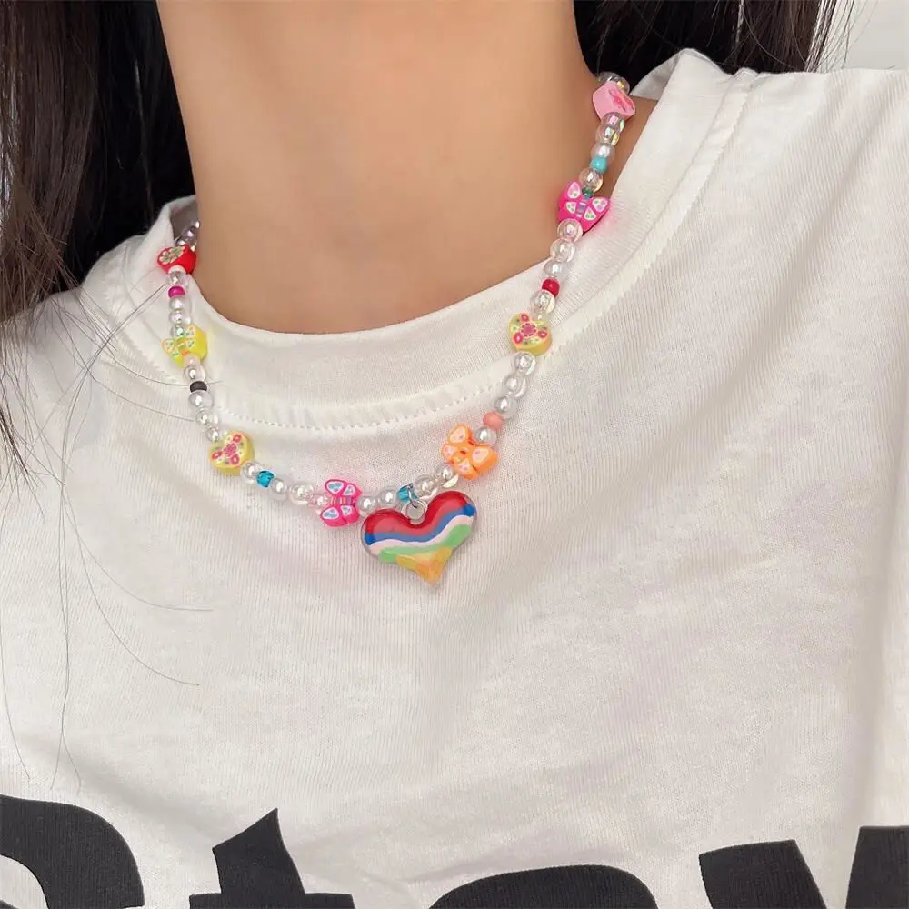 GATTVICT Y2K Colored Rainbow Beads Smiley Big Candy Heart Choker Necklace For Women Gummy Bear Imitation Pearl Necklace Jewelry
GATTVICT Y2K Colored Rainbow Beads Smiley Big Candy Heart Choker Necklace For Women Gummy Bear Imitation Pearl Necklace Jewelry