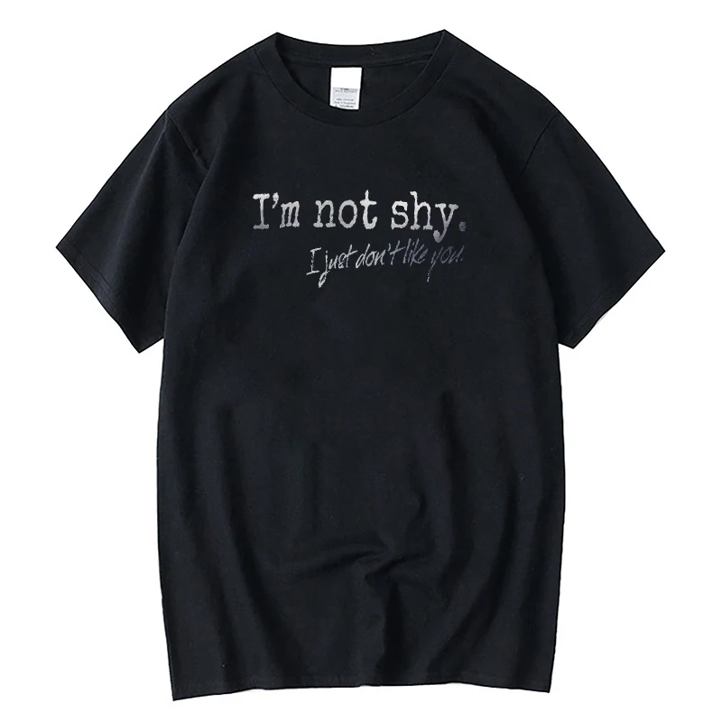 Teeteety Men's High Quality 100% Cotton I'm Not Shy I Just Don't like You T-shirt
Teeteety Men's High Quality 100% Cotton I'm Not Shy I Just Don't like You T-shirt