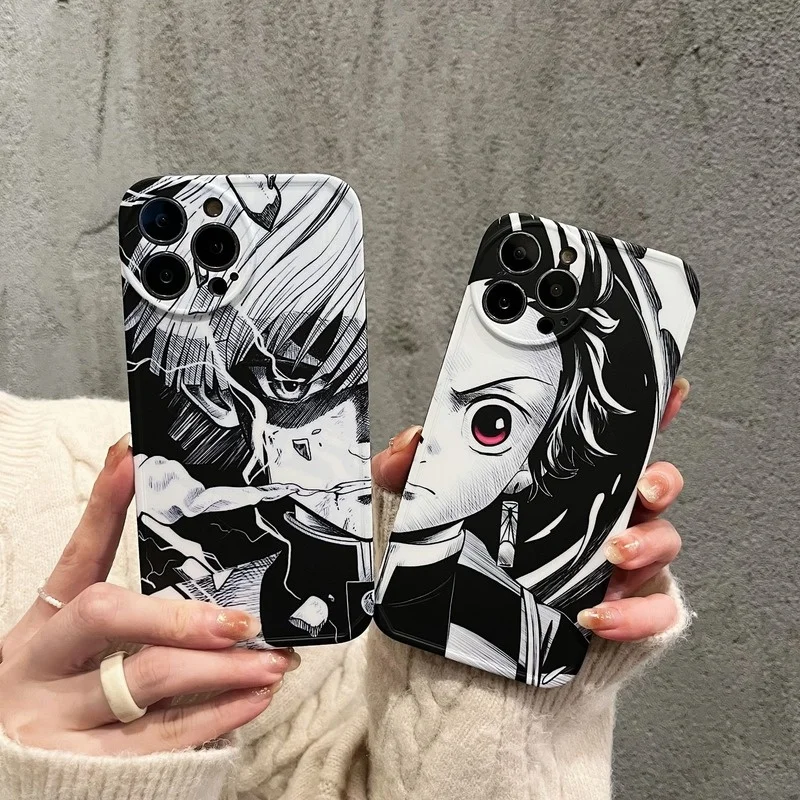 Anime Demon Slayer Black White Tanjirou Zenitsu Phone Case Cover for IPhone 7 8 Plus 11 12 13 Pro X XR XS Max Shockproof Case
Anime Demon Slayer Black White Tanjirou Zenitsu Phone Case Cover for IPhone 7 8 Plus 11 12 13 Pro X XR XS Max Shockproof Case