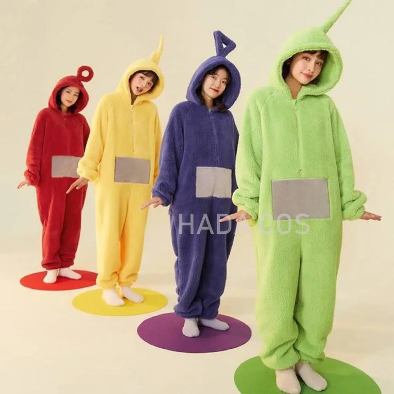 Unisex Teletubbies Cosplay Costumes Dipsy Onesies Lala Winter Thick Flannel Pajamas Adult Pyjamas Sleepwear Laa-LaaCute Jumpsuit
Unisex Teletubbies Cosplay Costumes Dipsy Onesies Lala Winter Thick Flannel Pajamas Adult Pyjamas Sleepwear Laa-LaaCute Jumpsuit