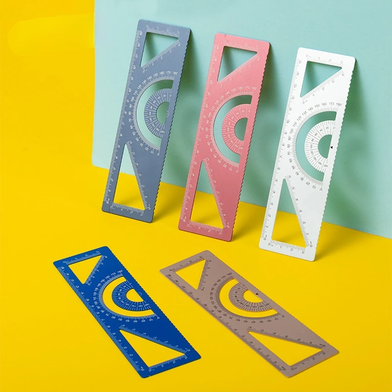 Students Measure Painting Aluminum Alloy Right-angle Ruler Multi-function Ruler Set Office Learning Stationery Protractor
Students Measure Painting Aluminum Alloy Right-angle Ruler Multi-function Ruler Set Office Learning Stationery Protractor