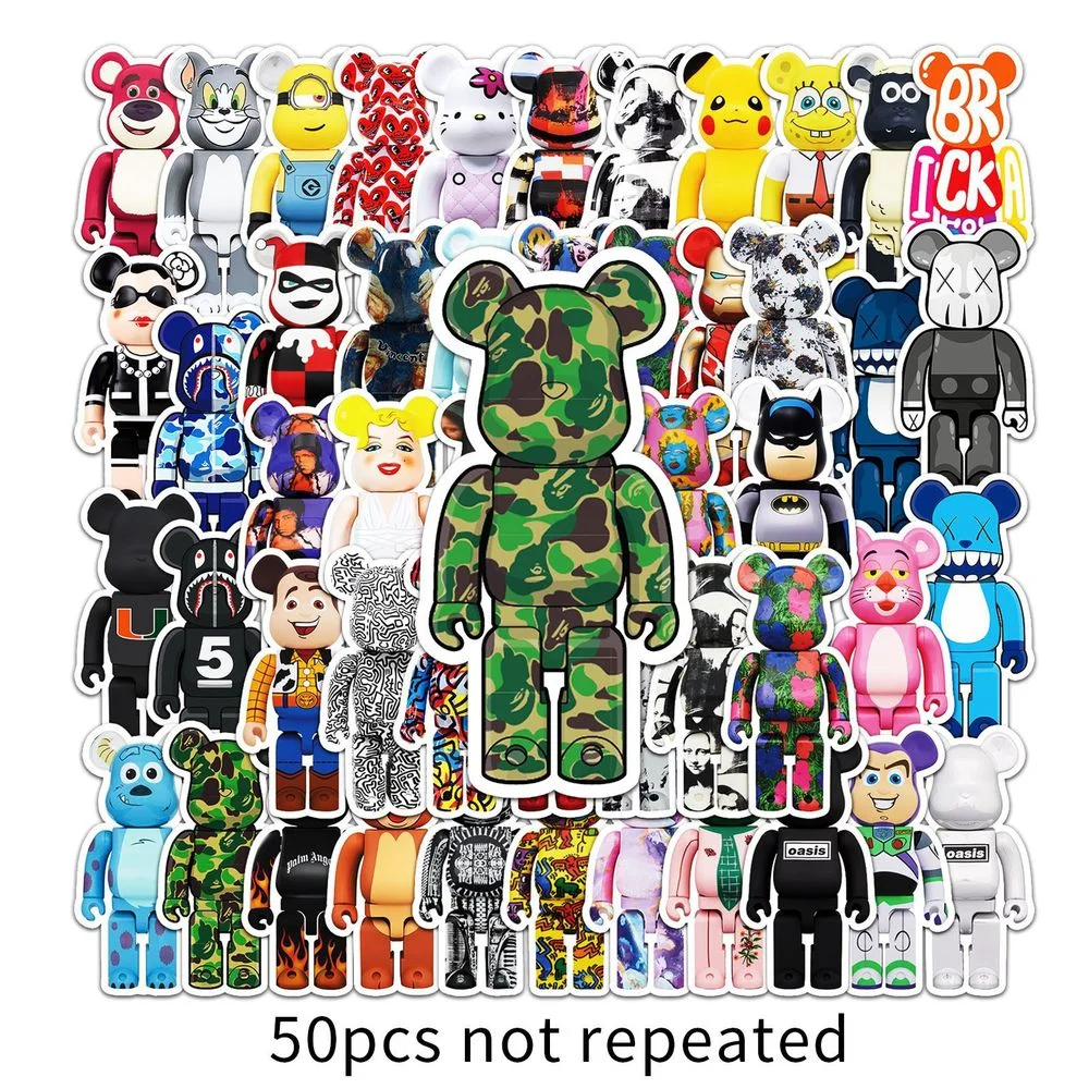 10/50PCS Bearbrick Stickers Motorcycle Travel Luggage Guitar Skateboard DIY Waterproof Joke Graffiti Sticker Decal
10/50PCS Bearbrick Stickers Motorcycle Travel Luggage Guitar Skateboard DIY Waterproof Joke Graffiti Sticker Decal