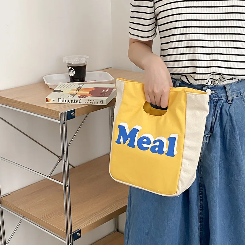 Korean Canvas Lunch Bag Small Picnic Tote Food Bags for Women School Packed Lunch Breakfast Bento Pouch Handbags Hand Snack Bag
Korean Canvas Lunch Bag Small Picnic Tote Food Bags for Women School Packed Lunch Breakfast Bento Pouch Handbags Hand Snack Bag