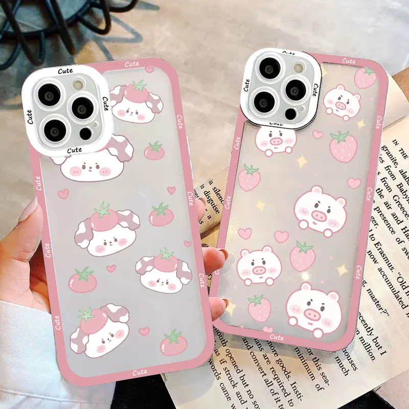 Candy Color Sweet Cartoon Floral Fruits Doted Phone Case For iphone 14 13 12 11 Pro Max 8 7 Plus SE2 X XR XS Transparent Covers
Candy Color Sweet Cartoon Floral Fruits Doted Phone Case For iphone 14 13 12 11 Pro Max 8 7 Plus SE2 X XR XS Transparent Covers