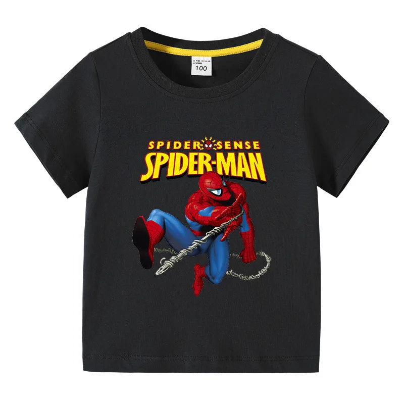 2022 Disney Marvel Spiderman Children Summer T Shirt Kids Boys Clothes Cartoon Printing Animation Fashion Short-Sleeved Outfits
2022 Disney Marvel Spiderman Children Summer T Shirt Kids Boys Clothes Cartoon Printing Animation Fashion Short-Sleeved Outfits