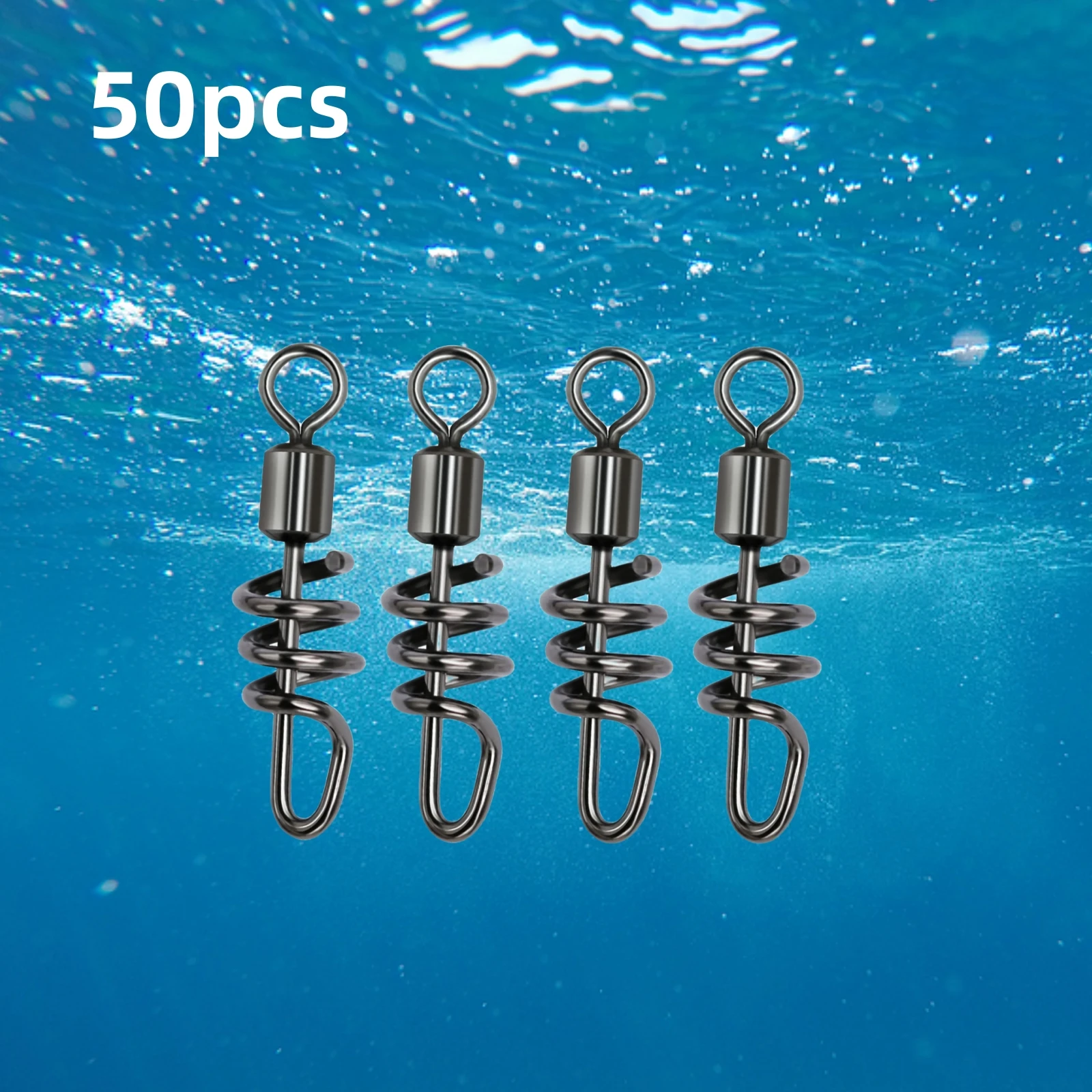 FOCARP 50pcs Stainless Steel Guide Ring Fishing Barrel Swivel Snaps Luring Durable Swivels Connecting Fishing tool Accessories 
FOCARP 50pcs Stainless Steel Guide Ring Fishing Barrel Swivel Snaps Luring Durable Swivels Connecting Fishing tool Accessories