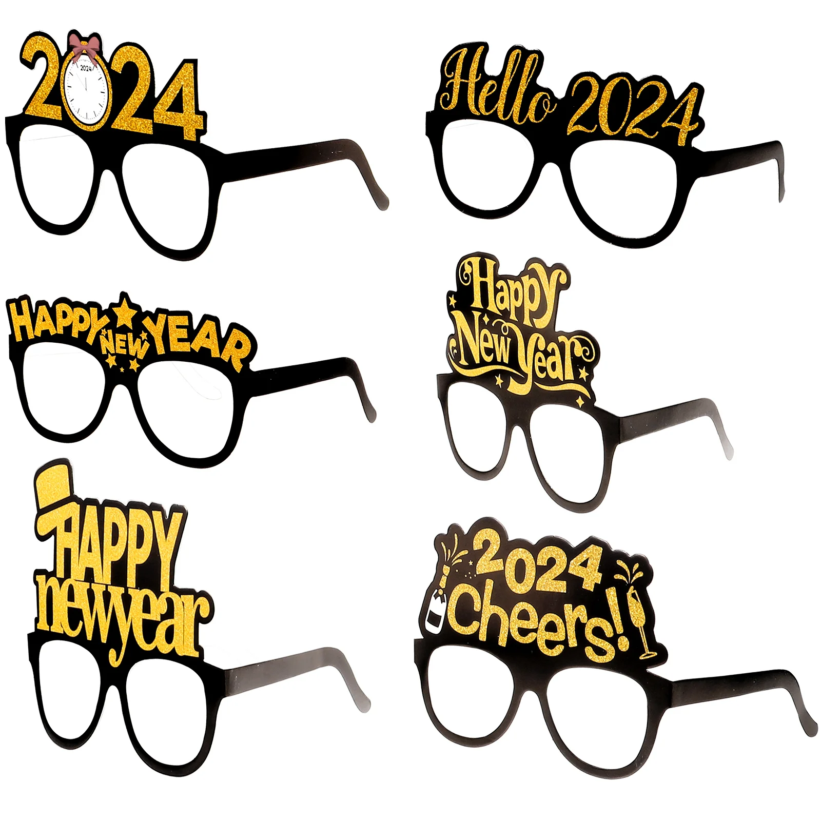 6 Pcs Birthday Decoration Girl 2024 New Year Glasses Paper Party Funny Modeling Eye Wear Supplies Props Happy
6 Pcs Birthday Decoration Girl 2024 New Year Glasses Paper Party Funny Modeling Eye Wear Supplies Props Happy