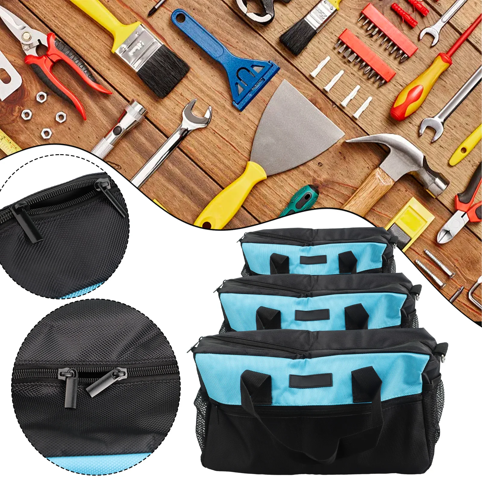 Large Capacity Oxford Cloth Tool Bag Electrician Screws Nails Organizer Strong Bearing Capacity Easy to Store
Large Capacity Oxford Cloth Tool Bag Electrician Screws Nails Organizer Strong Bearing Capacity Easy to Store