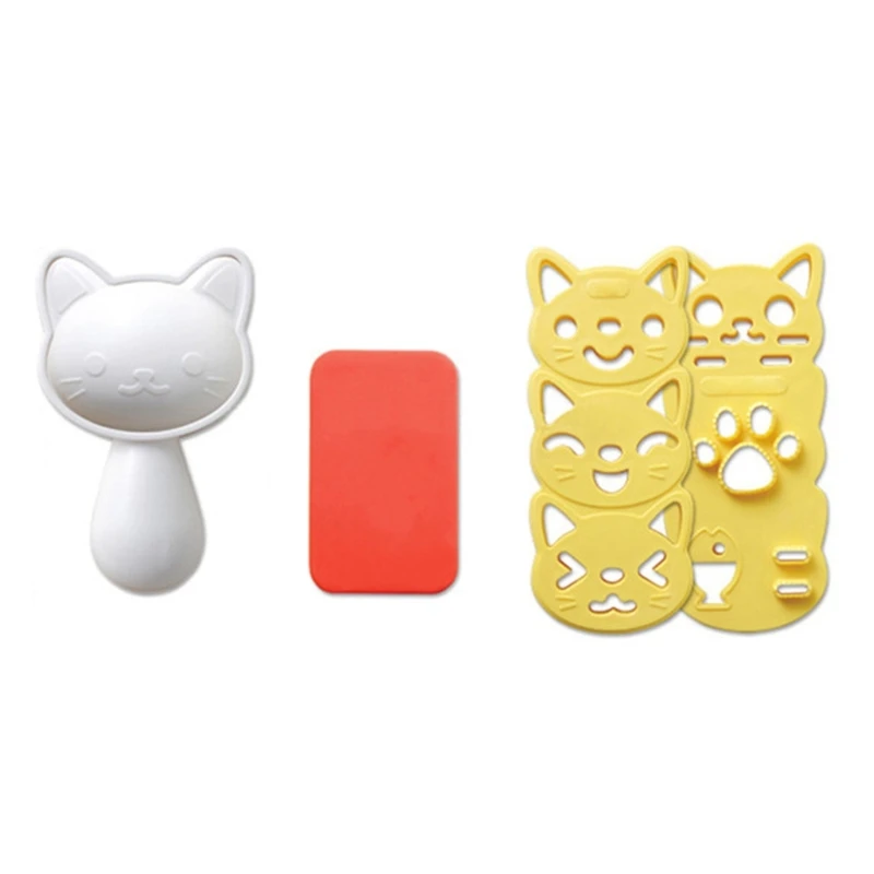 Cute Cat Shaped Rice Balls Mold Onigiris Mould Sushi Molds Rice Balls Maker Sushi Moulds for Lunch Bento Box Accessories 40JA
Cute Cat Shaped Rice Balls Mold Onigiris Mould Sushi Molds Rice Balls Maker Sushi Moulds for Lunch Bento Box Accessories 40JA