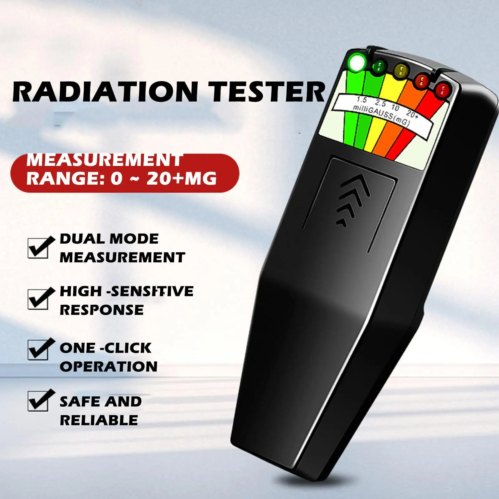 

Electromagnetic Radiation Tester EMF Gauss Meter EMF Magnetic Field Detector Radioactive Ray Radiation High Frequency Tester
