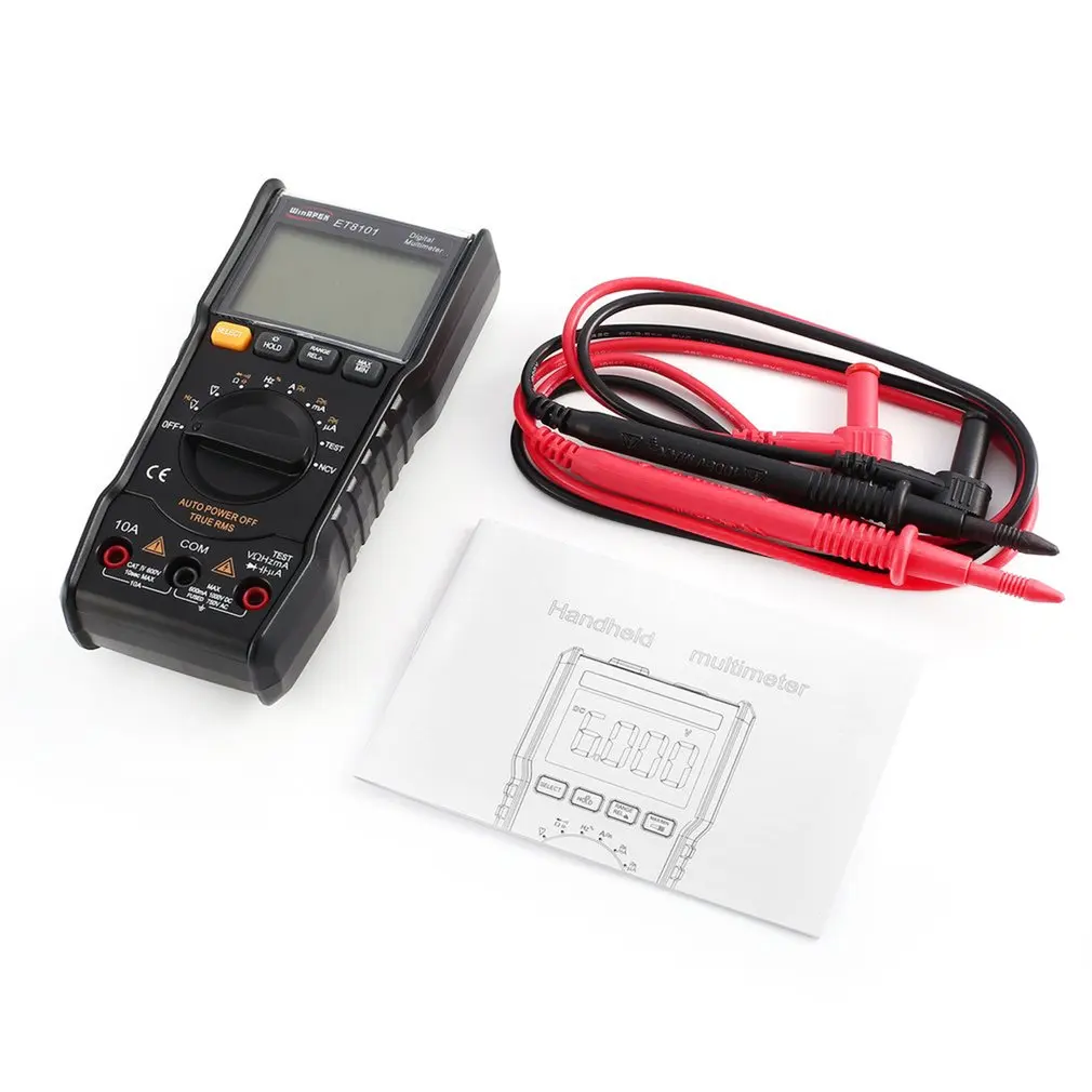 ET8101 Digital Multimeter 5999 Counts True RMS AC/DC Volt Amp Ohm Capacitance Frequency NCV Diode Continuity Tester
ET8101 Digital Multimeter 5999 Counts True RMS AC/DC Volt Amp Ohm Capacitance Frequency NCV Diode Continuity Tester