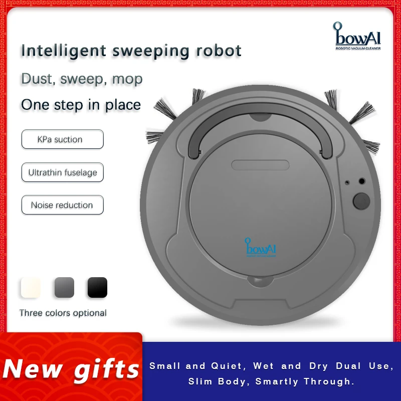 Automatic Sweeping Robot Home Vacuum Cleaner Cordless 3-In-1 Multifunctional USB Rechargeable Home Sweeper Smart Appliances
Automatic Sweeping Robot Home Vacuum Cleaner Cordless 3-In-1 Multifunctional USB Rechargeable Home Sweeper Smart Appliances