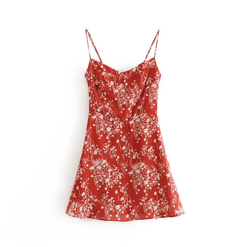 Summer Women Cottagecore Dress Red Sexy Slim Bodycon Dresses Woman Clothes Fashion Pastoral Floral Print Ruffled Strap Dress New
Summer Women Cottagecore Dress Red Sexy Slim Bodycon Dresses Woman Clothes Fashion Pastoral Floral Print Ruffled Strap Dress New