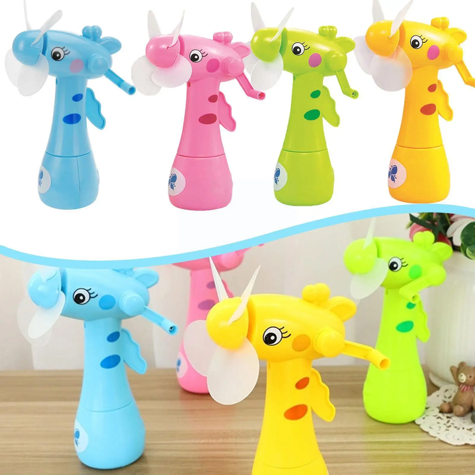 Мультяшный Жираф водяной распылитель вентилятор летнее уличное охлаждение распылитель мини-увлажнитель для путешествий портативный ручн...
Мультяшный Жираф водяной распылитель вентилятор летнее уличное охлаждение распылитель мини-увлажнитель для путешествий портативный ручн...
