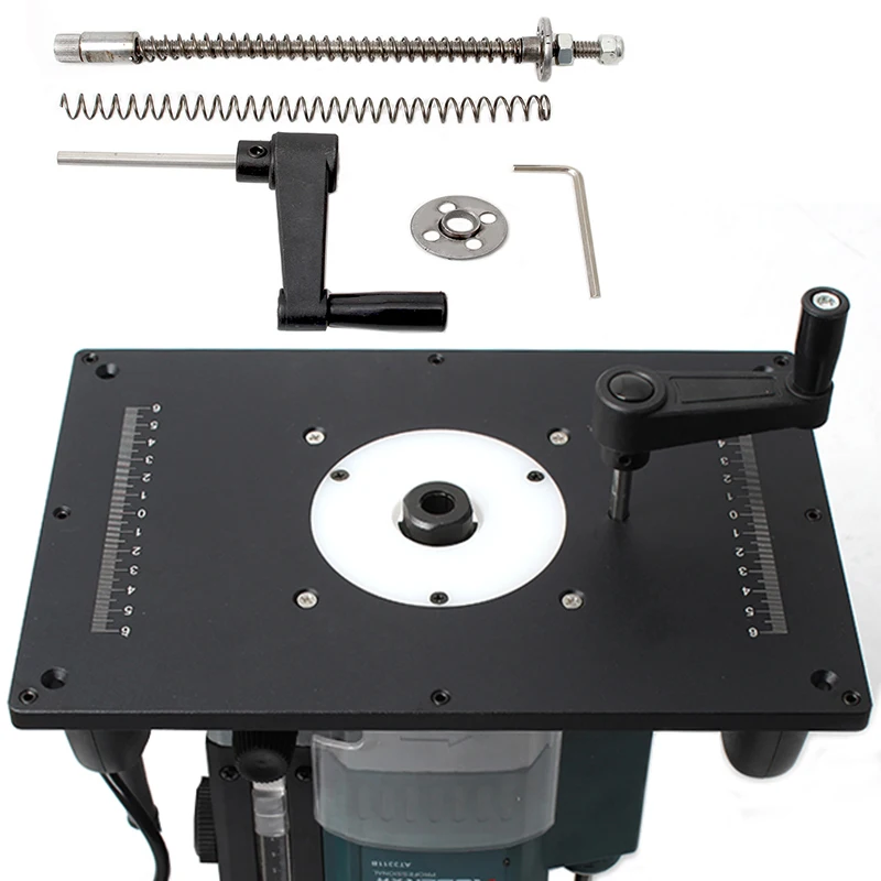 Woodworking Lift Flip Engraving Machine Electric Wood Milling Trimming Machine Router Insert Plate For Woodworking Work Bench 
Woodworking Lift Flip Engraving Machine Electric Wood Milling Trimming Machine Router Insert Plate For Woodworking Work Bench