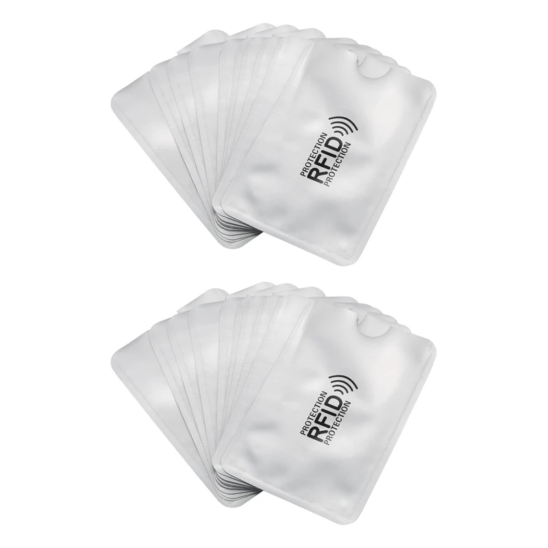20Pcs Aluminum Foil Anti-Degaussing Card Cover RFID Shielding Bag NFC Credit Card Anti-Theft Brush ID Card Protector
20Pcs Aluminum Foil Anti-Degaussing Card Cover RFID Shielding Bag NFC Credit Card Anti-Theft Brush ID Card Protector
