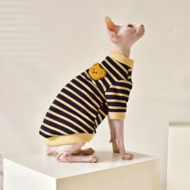 Hairless Cat Clothes Devon Sphinx Cloth Autumn Winter Cardigan Pet Sweater Christmas Costumes for Cats
Hairless Cat Clothes Devon Sphinx Cloth Autumn Winter Cardigan Pet Sweater Christmas Costumes for Cats
