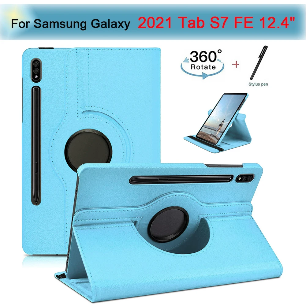 Чехол-подставка из экокожи с вращением на 360 градусов для Samsung Galaxy Tab S7 FE 12,4 дюйма
Чехол-подставка из экокожи с вращением на 360 градусов для Samsung Galaxy Tab S7 FE 12,4 дюйма