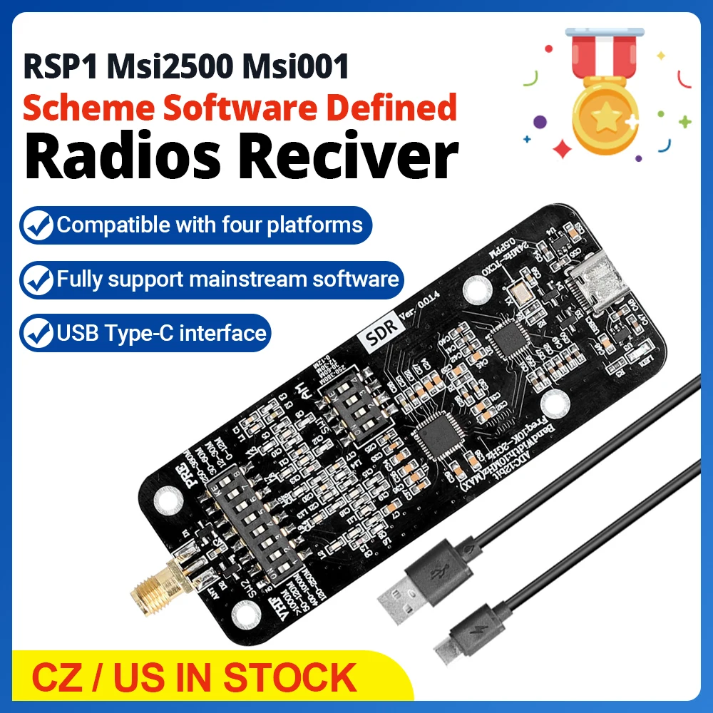 RSP1 Msi2500 Msi001 Scheme Software Defined Radios Reciver 12Bit ADC Radios Receiving Moudle Circuit DIY Electronic Accessories
RSP1 Msi2500 Msi001 Scheme Software Defined Radios Reciver 12Bit ADC Radios Receiving Moudle Circuit DIY Electronic Accessories