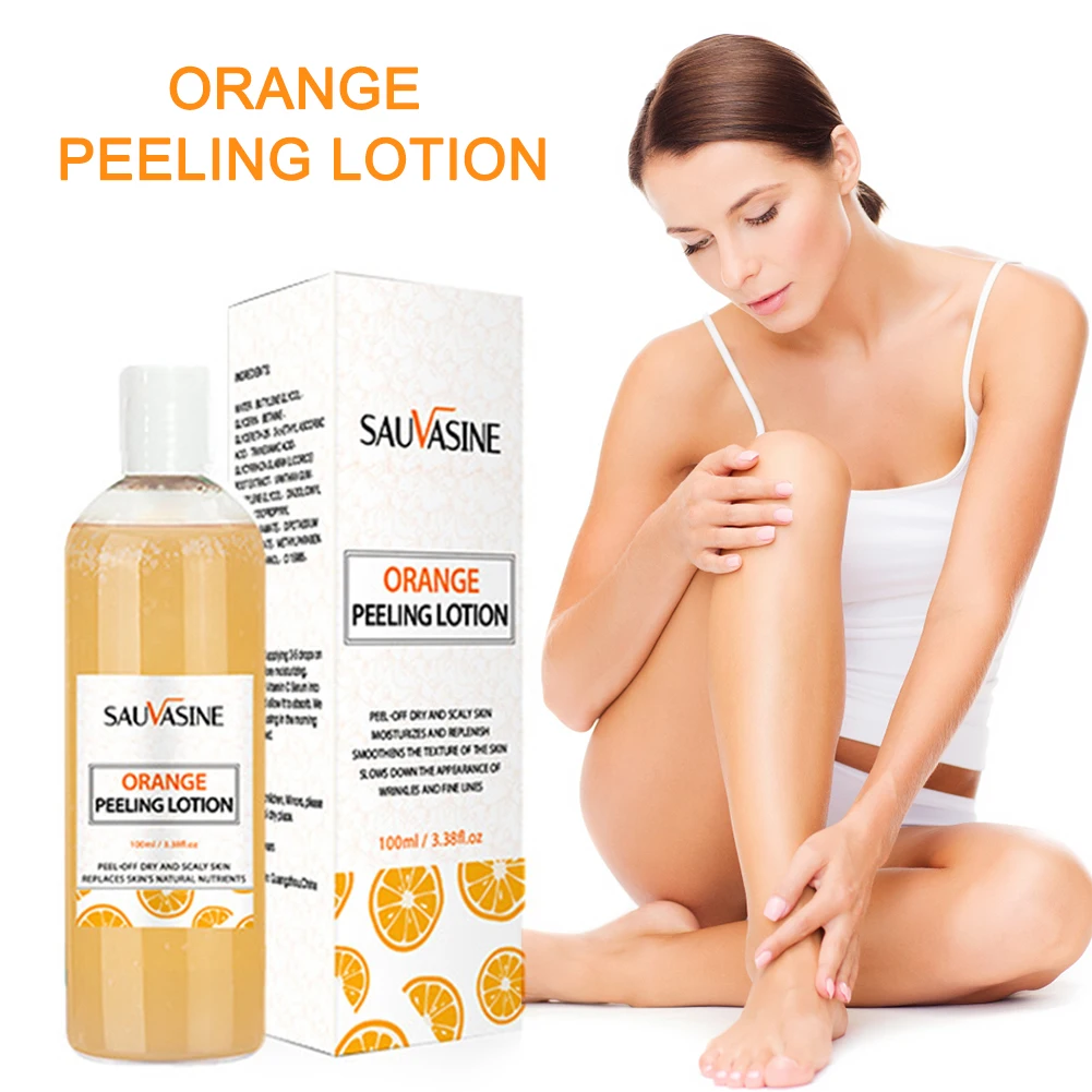 

100ml Orange Peeling Lotion Remove Dead Skin Exfoliating Whitening and Smoothing New Skin Body Skincare Product 100ml